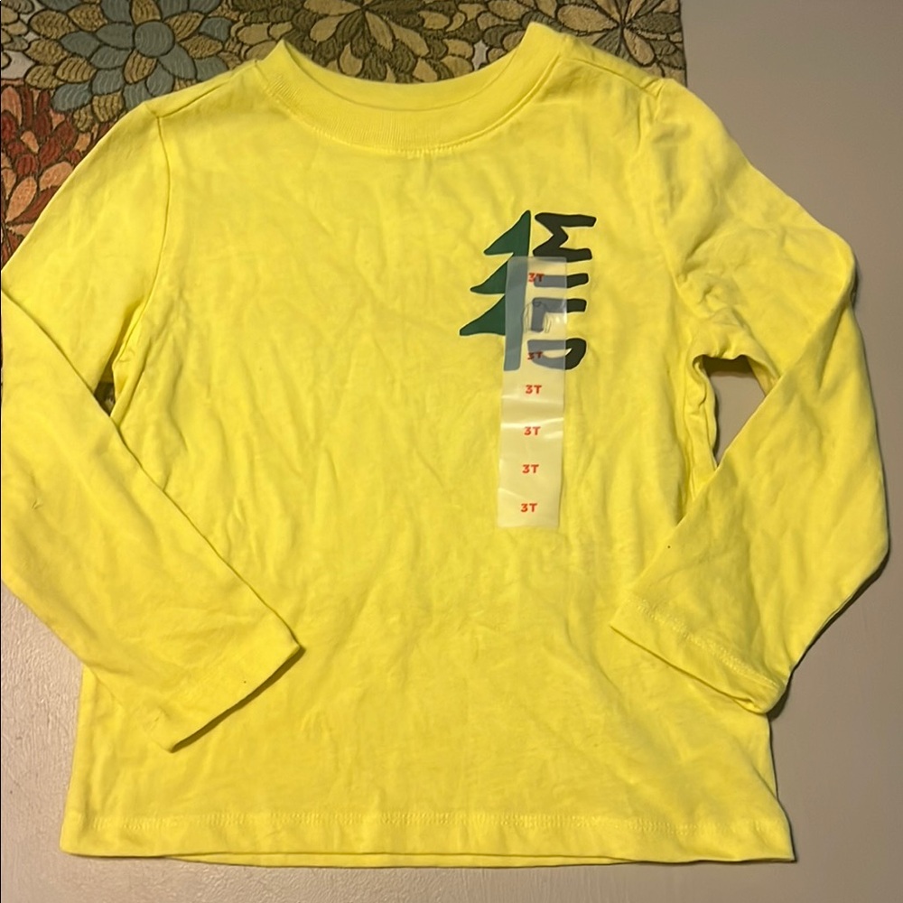 Old Navy NWT Yellow Kids Long Sleeve Shirt 3T